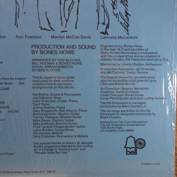 The 5th Dimension "Portrait" Vintage Original 1970 LP Vinyl Record - Picture 5 of 6